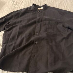 Uniqlo Black Casual Button Down Shirt